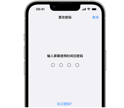 萝北iPhone屏幕维修分享iPhone屏幕使用时间密码忘记了怎么办 