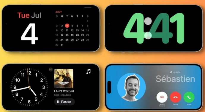 萝北苹果手机维修分享iOS17横屏充电待机显示有什么好处 